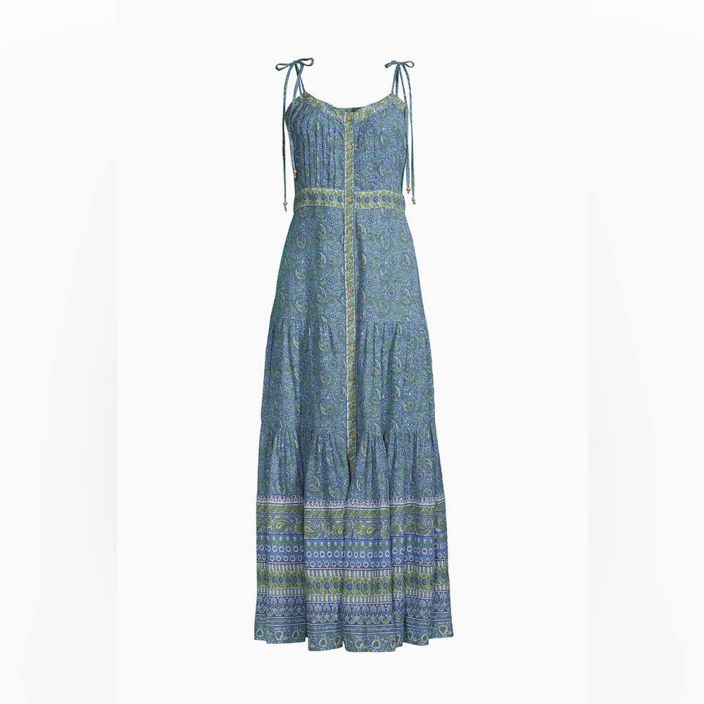 NWT Veronica Beard Windansea Blue Multi Paisley Maxi Dress Soring Wedding Sun XS